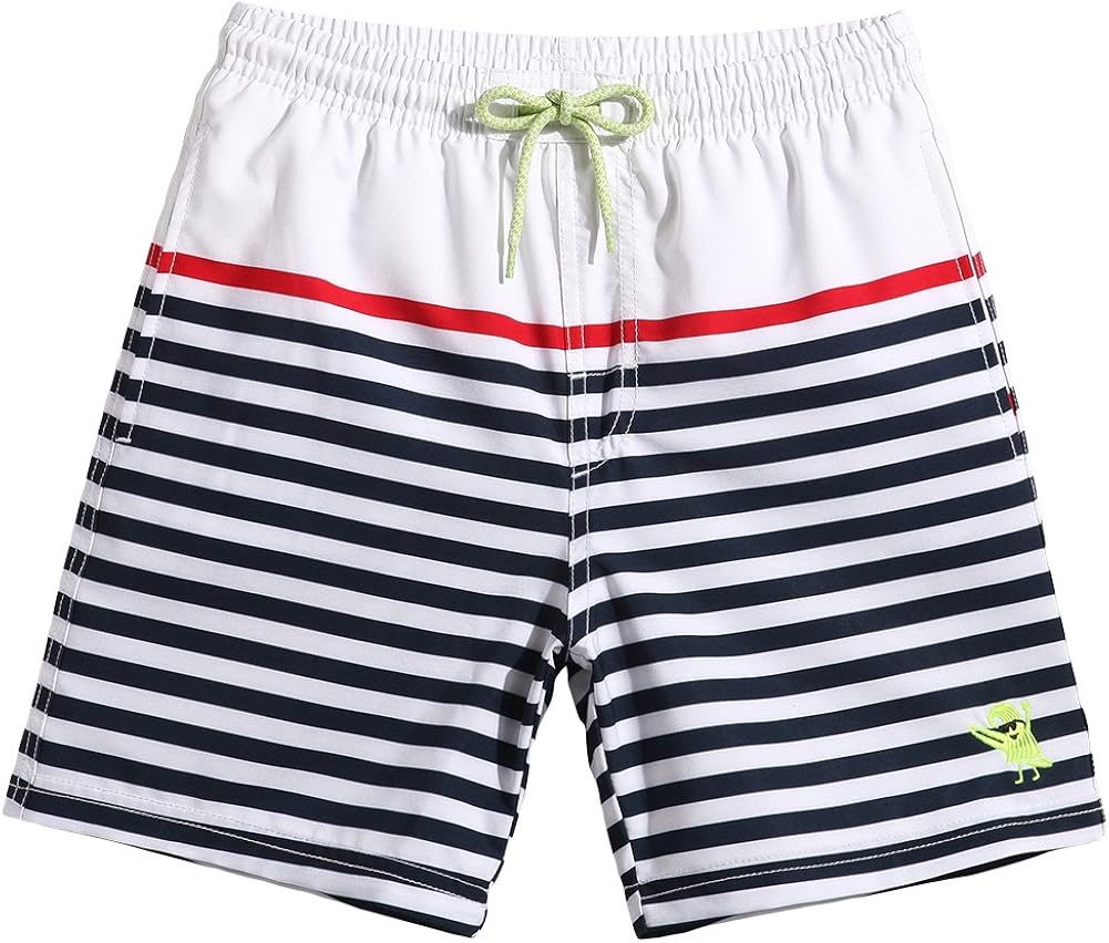 MaaMgic Little Boys Swim Trunks with Pocket Toddler Kids