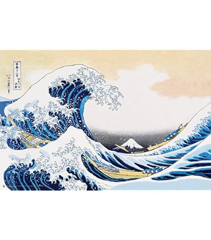 Amazon.com: Tomorrow sunny The Great Wave Waves Off Katsushika