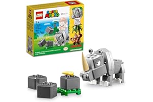 LEGO Super Mario Rambi The Rhino Expansion Set 71420, Game Inspired Building Toy Set to Combine with a Starter Course, This Collectible Super Mario Bros Toy Makes a Great Gift for Kids Ages 7 and Up