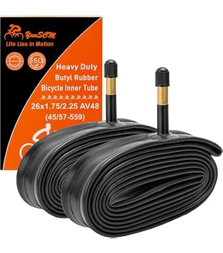 TAC 9 Dornenresistenter Fahrradschlauch – 26 Zoll, 1.50–1.75, Schrader-Ventil 32 Mm, Für MTB & Cruiser