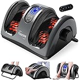 TISSCARE Shiatsu Foot Massager with Heat, FSA Eligible HSA Foot Massager for Plantar Fasciitis, Neuropathy, Circulation and Pain Relief, Massage Feet at Home/Office, Gift for Men and Women