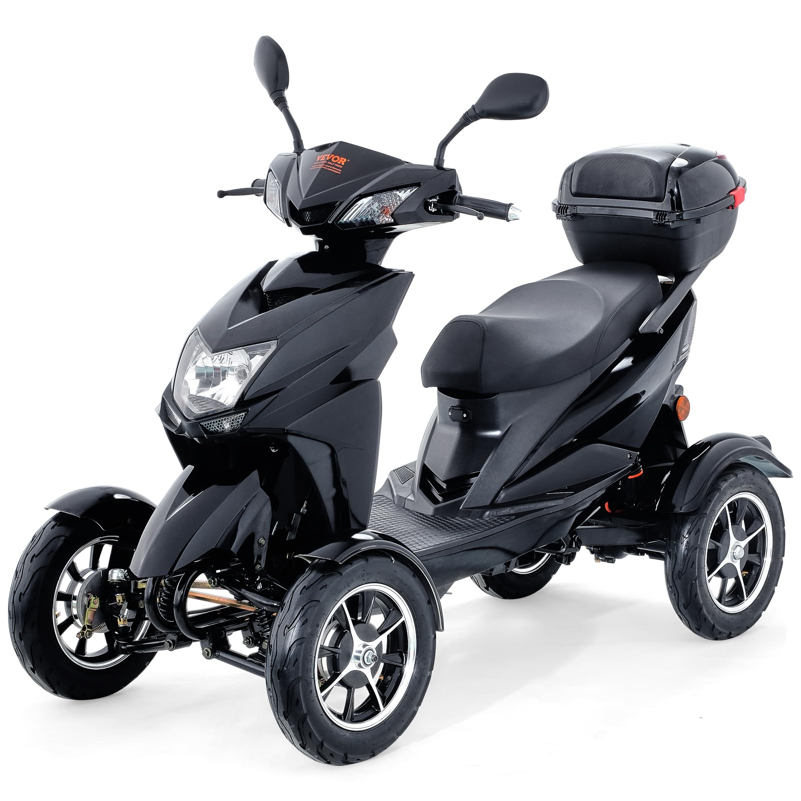 Photo 1 of VEVOR Heavy Duty 4-Wheel Mobility Scooters for Seniors & Adults 450lbs Capacity - 40 Miles 3-Speed Long Range, 500W All Terrain Electric Recreational Scooter Wheelchair with 20° Max Climbing Capacity