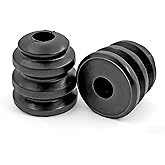 Autoacc Front Bump Stops, Lower Control Arm Jounce Bumpers Compatible with Chevy Silverado Tahoe Suburban Yukon Sierra Express (Pack of 2, Black)