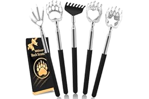 SIKEMAY 5 Pack Back Scratcher, Stocking Stuffers for Men Women Adults Teens Boys Kids, Adults Prizes, Small Gifts for Christmas Valentines Birthdays Fathers Day, Funny White Elephant Gag Gifts