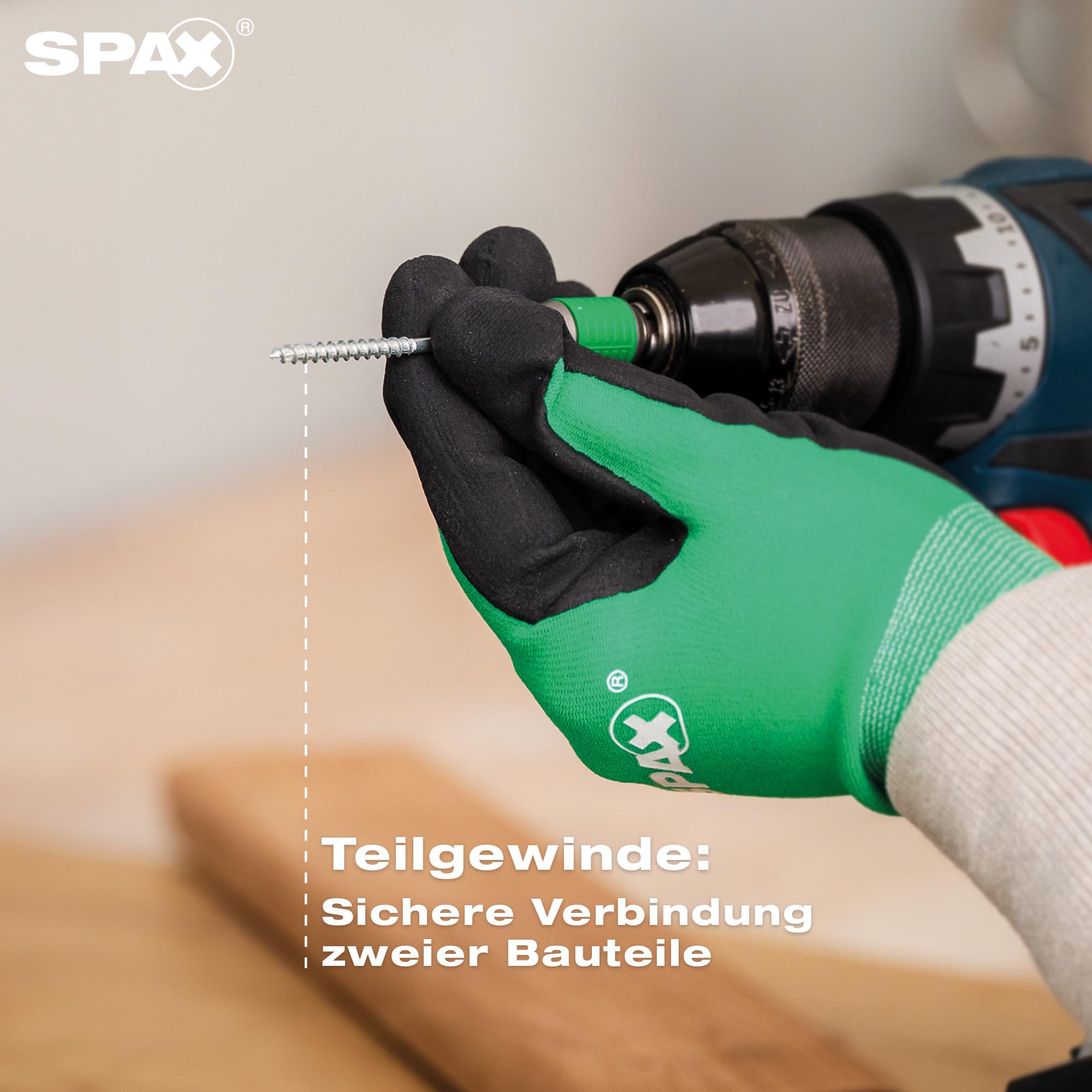 SPAX Heimwerker Schrauben-Set, 5900 Teilgewinde-Schrauben in 15 Abmessungen inkl. Multitool, für Holzbau, Innen- & Außenarbeiten, Größe Profi, 8000000294587 3