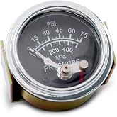 Erchon 05703110 Pressure Switch Gauge Compatible with Murphy Replace 20P-75 3N2780, 0-75 PSI