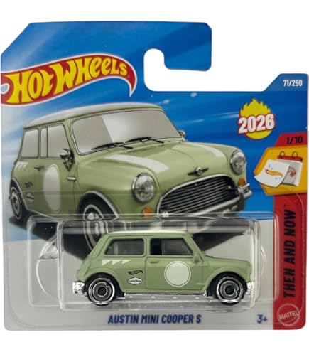 Amazon.com: Hot Wheels 1:64 Scale Aqua MINI Cooper S Challenge 4/6
