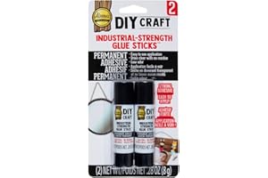 Aleene's DIY Craft Industrial-Strength Glue Sticks, Permanent Bond for Easy Repair, 2 Pack