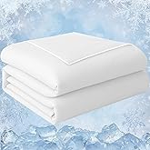 PENGZHU TECHNOLOGY Cooling Blanket Comforter Queen Size, Cooling Blankets for Hot Sleepers and Night Sweats, The Cold Blanket for Queen Size Bed, White Summer Blanket Breathable Soft.