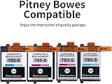 LCL Compatible 793-5 Blue Ink Cartridges for Pitney Bowes DM DM SendPro Postage view 5