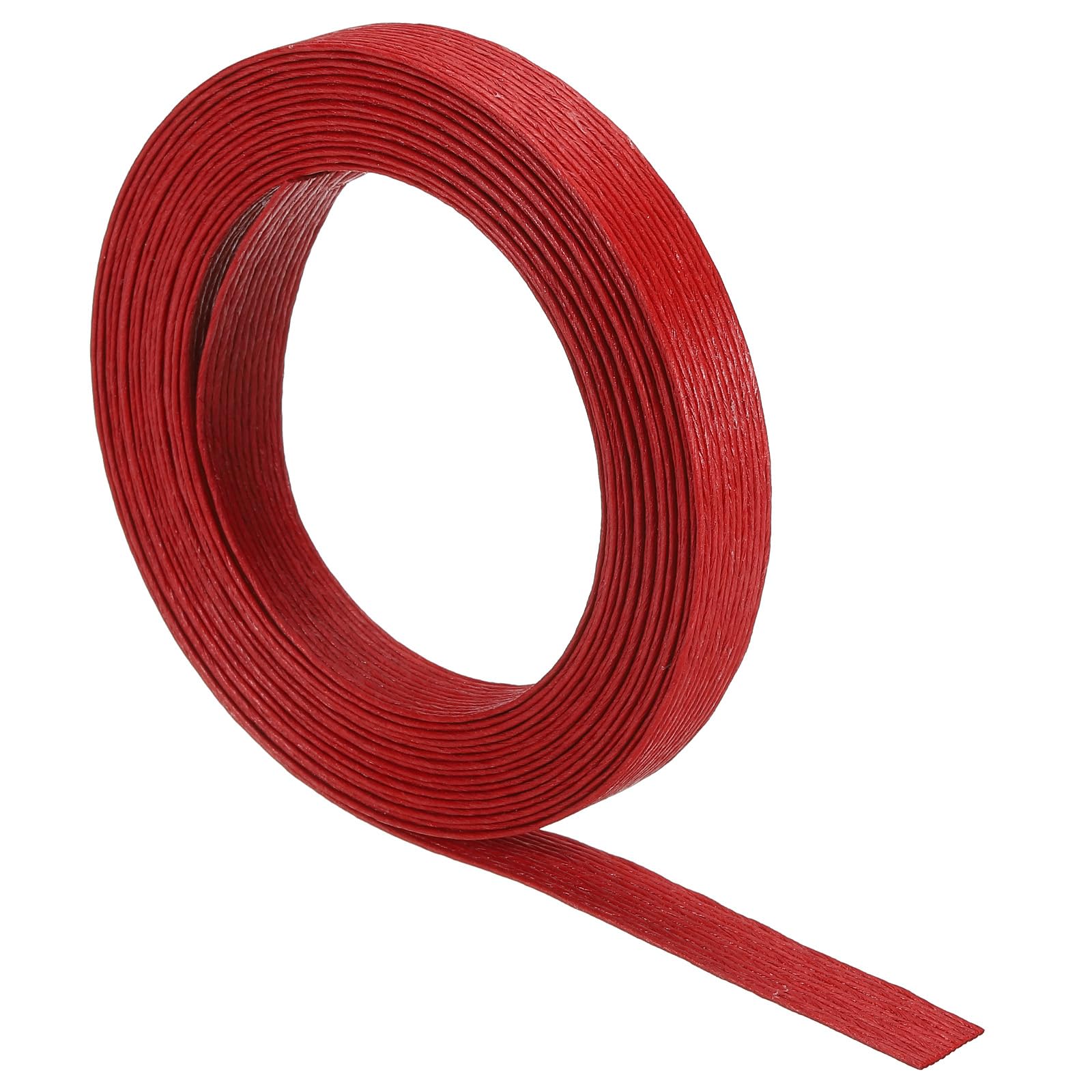 PATIKIL 5.4 Yards x 0.6" Paper Rattan Weaving Cane, 12-Ply Paper Rattan Weave Basket Weaving Supplies for DIY Rattan Woven Making, Red