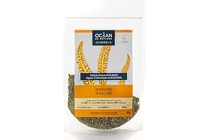 Seaweed Flakes - Canadian and Eco-Friendly Certified - Easy to use Sea Vegetable - Hand harvested - Un Ocean de Saveurs (Waka