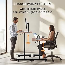 YSSOA Mobile Small Standing Desk - Rolling Desk