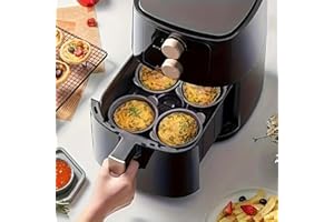 Set of 6 Nonstick Silicone Muffin Cups with Handles for Baking, Reusable Cupcake Liners, Easy Release