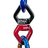 LaTazas Super Aluminum Alloy Fast 360° Rotator Swing Spinner Rope Swivel Connector Climbing Rotor, Safety Swing Rotational Device Hanging Accessory