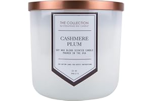 Chesapeake Bay Candle The Collection Two-Wick Scented Candle, Cashmere Plum Medium Jar