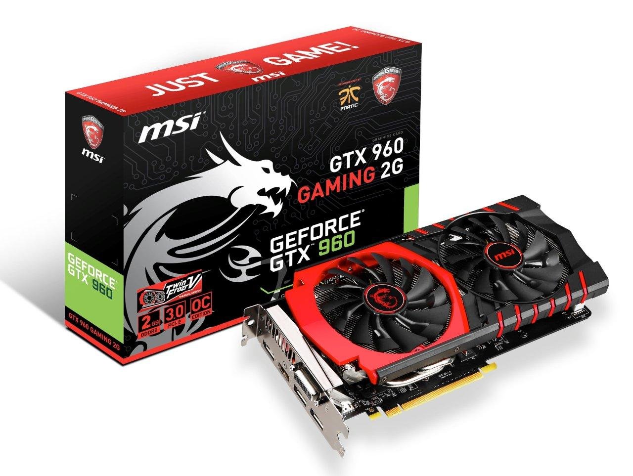 Msi Gaming Gtx 960 2gb Oc Twin Frozr V Hdcp Ready Sli Support Gtx 960 Gaming 2g Buy Online In Pakistan At Desertcart