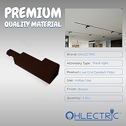 OhLectric Track Lighting - Live End Conduit Fitter