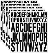 Zngou 5 Sheet Capital Letter Stickers 1 and 2 Inch Waterproof Vinyl Alphabet view 1
