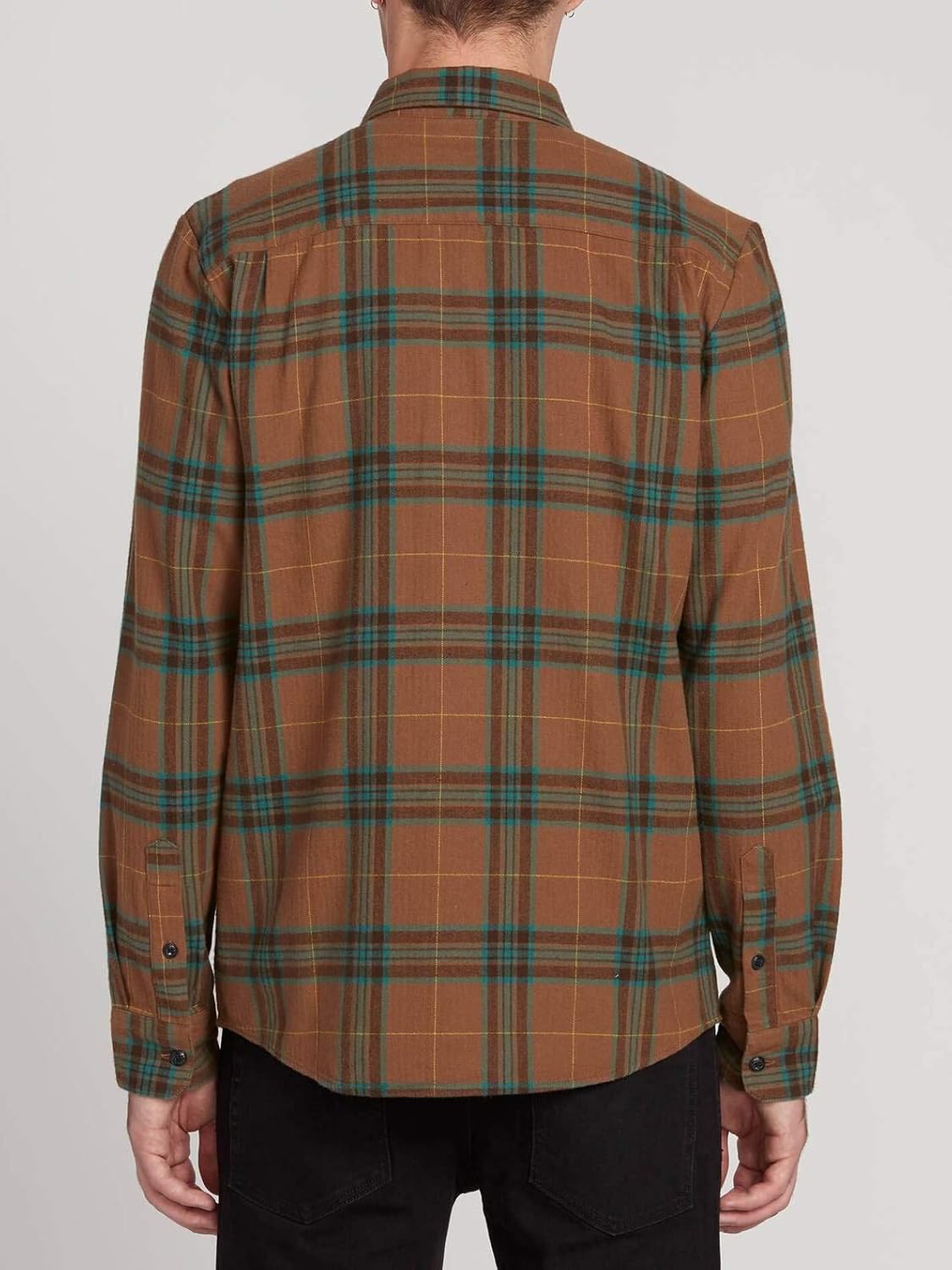 Volcom Men's Caden Classic Flannel Long Sleeve Shirt: Clothing