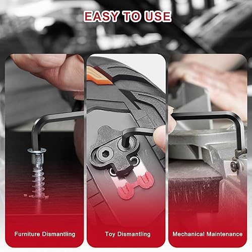 Hex Allen Key Set, 30 Pieces Imperial Metric Allen Keys 0.7-10 Mm