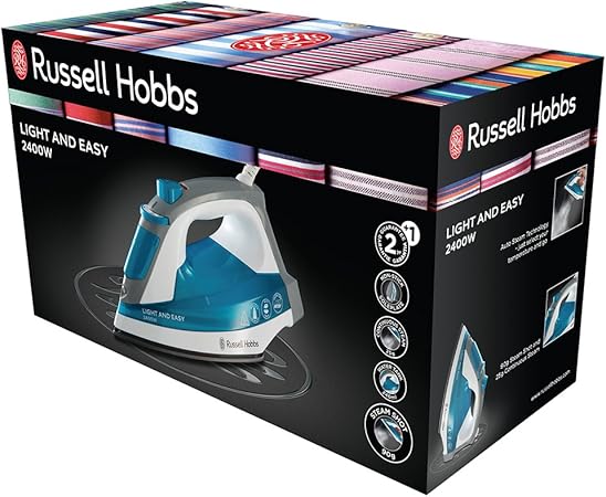 Russell Hobbs 23590-56 Plancha de vapor, 2400 W, color azul y ...