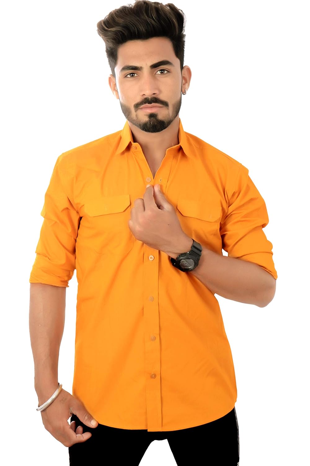plain yellow shirt mens