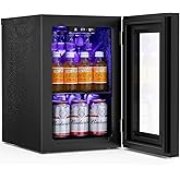 Feelfunn 24 Cans Beverage Refrigerator Cooler - Mini Fridge with Digital Temperature Control, Soda Wine Beer Drink Fridge - Small Refrigerator for Office Home Bedroom Dorm Bar, Black on Fridge.com