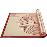 Non-slip Silicone Pastry Mat Extra Large with Measurements 36''By 24'' for Silicone Baking Mat, Counter Mat, Dough Rolling Ma