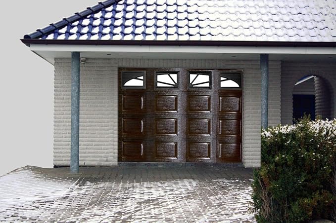 Sektionaltor,Garagentore,Garagentor 2540X2180 mm braun Box 4xFenster