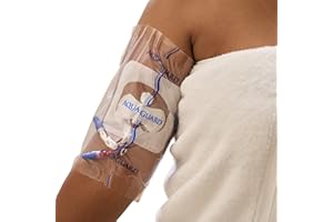 TIDI 50010-PKG AquaGuard Sheet – 7” x 7” – (Area of Coverage: 5” x 5.5”) – Shower Protection Sheet – Self-Adhesive Moisture Barrier – Wound Cover for Showering – 7 Sheets – Home Medical Supplies