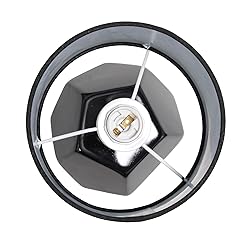 Simple Designs LT2065-BLK Round Prism Mini Table