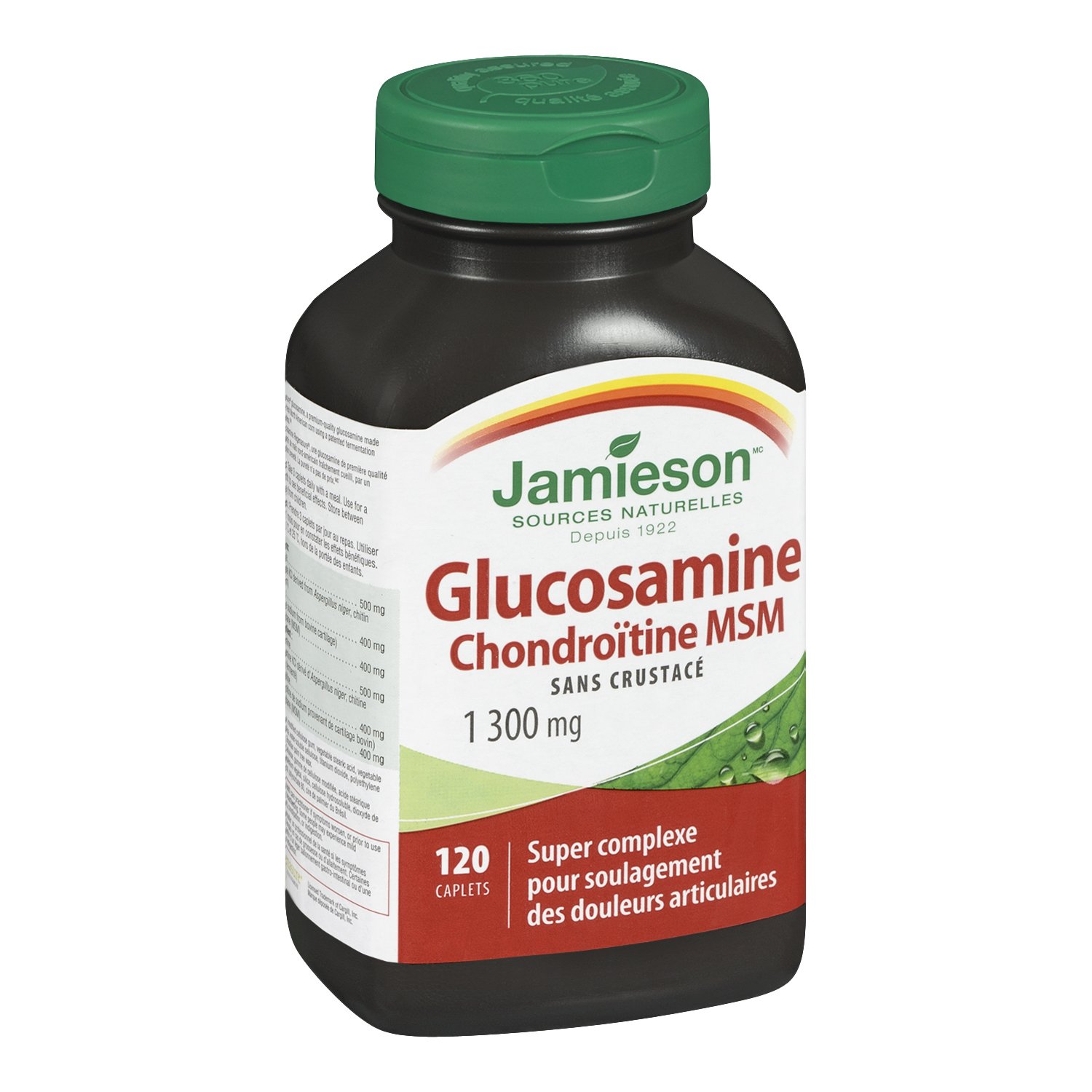 Jamieson Glucosamine Chondroitin MSM 1300mg 120 Capsules