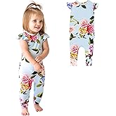 Posh Peanut Baby Girl Pajamas – Ruffled Cap Sleeve Romper PJs – Soft Viscose from Bamboo One-Piece for Babies & Toddlers
