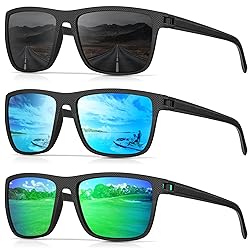 CIFOYA Polarized Sunglasses for Men Women, Square