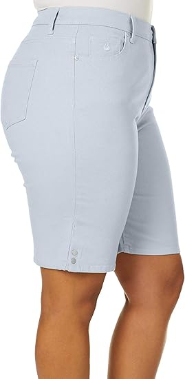 gloria vanderbilt amanda bermuda shorts plus size