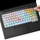 Keyboard Cover for Lenovo Thinkpad E14 Gen 5, Thinkpad T14 T14s Gen 4/3,L14 P14s Gen 3, ThinkPad X1 Yoga Gen 8/7, Thinkpad x1 Carbon Gen 11/10 14"(Not Fit T14 L14 P14s Gen 2 1)-Iridescent
