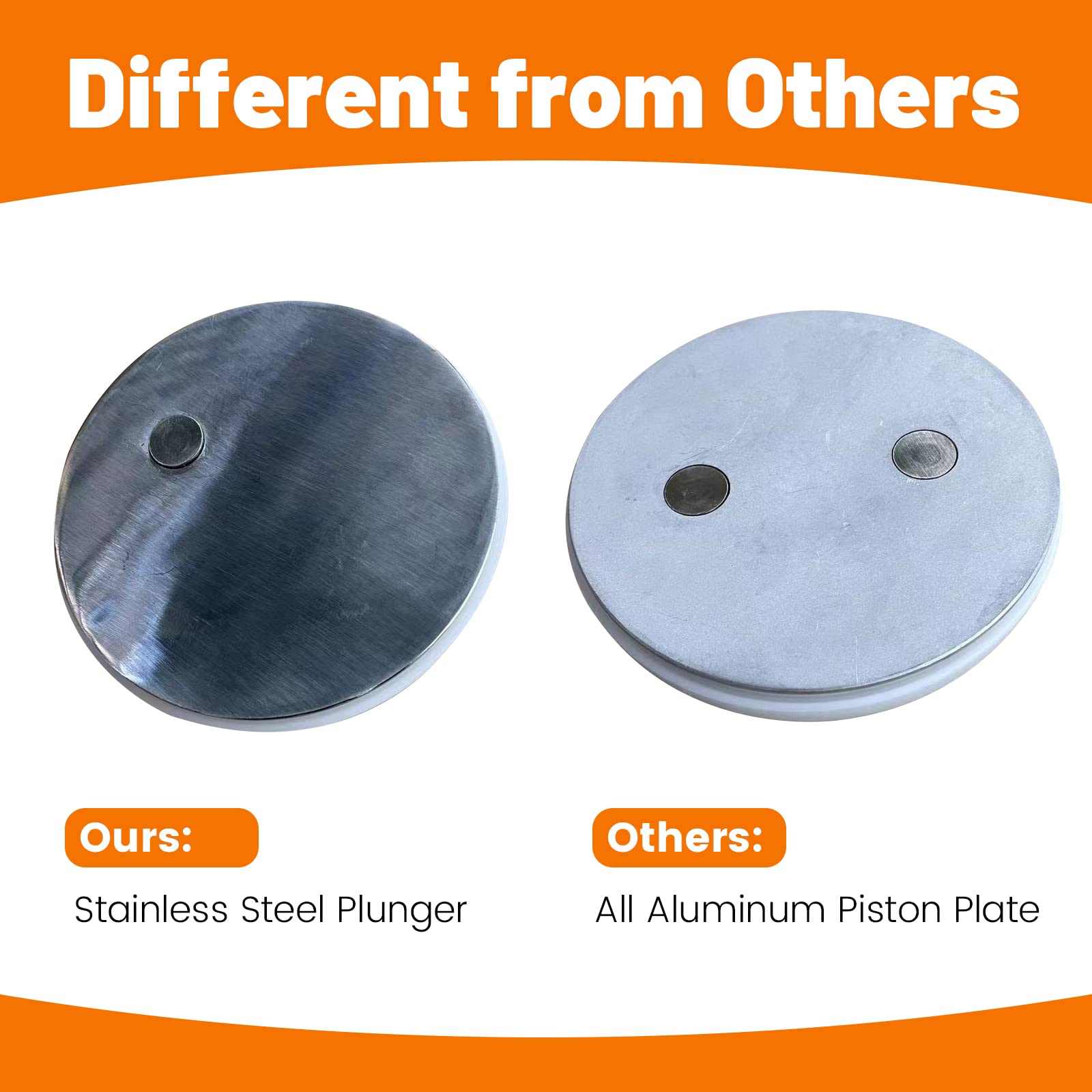 Hakka 15 Lb/7 L Sausage Stuffer 2 Speed Stainless Steel Vertical Sausage Maker