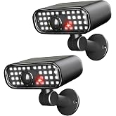 ESLIGHTION Solar Security Lights Outdoor, Motion Sensor 3 Modes, 2 Pack | IP65 Waterproof, Super Bright 5050 SMD LEDs, 180&deg; Adjustable Wall Mount, Solar Security Lighting for Garden, Patio and Yard