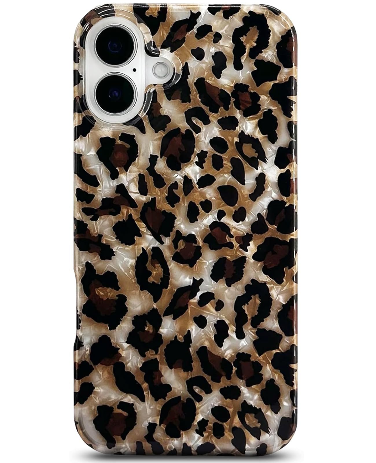 Photo 1 of J.west Compatible with iPhone 16 Plus Case,Luxury Sparkle Translucent Clear Vintage Leopard Print Soft Silicone Cover for Girls Women Protective Phone Case for iPhone 16 Plus 6.7 inch Cheetah