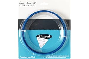 Imachinist S64121224 Bi-Metal Band Saw Blades 64-1/2" X 1/2" X 24tpi for Cutting Soft Ferrous Metal