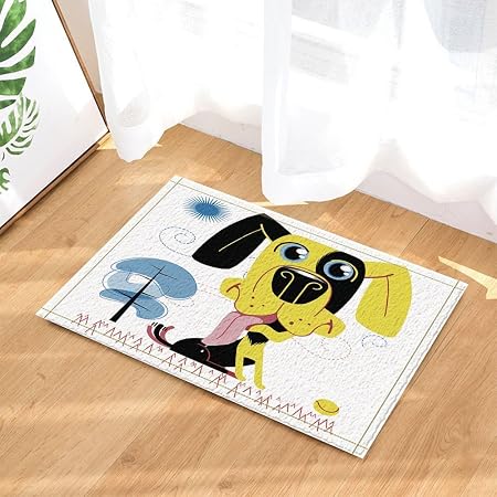 Dessin Animé Puppy Décor Dune Grande Tête De Chien Smile