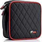 CCidea 40 Capacity CD/DVD Case Holder Portable Disc Wallet Storage Binder Nylon Cd Bag (Black) Specials