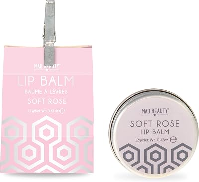 MAD Beauty Splash Of Silver Lip Balm Soft Rose Hydrating Moisturizing