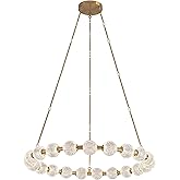 Alora Lighting Marni 41-in Natural Brass LED Chandelier