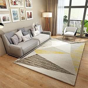 ROG000 Alfombra Gris Geométrico Moderno Tradicional Gran Sala de Estar