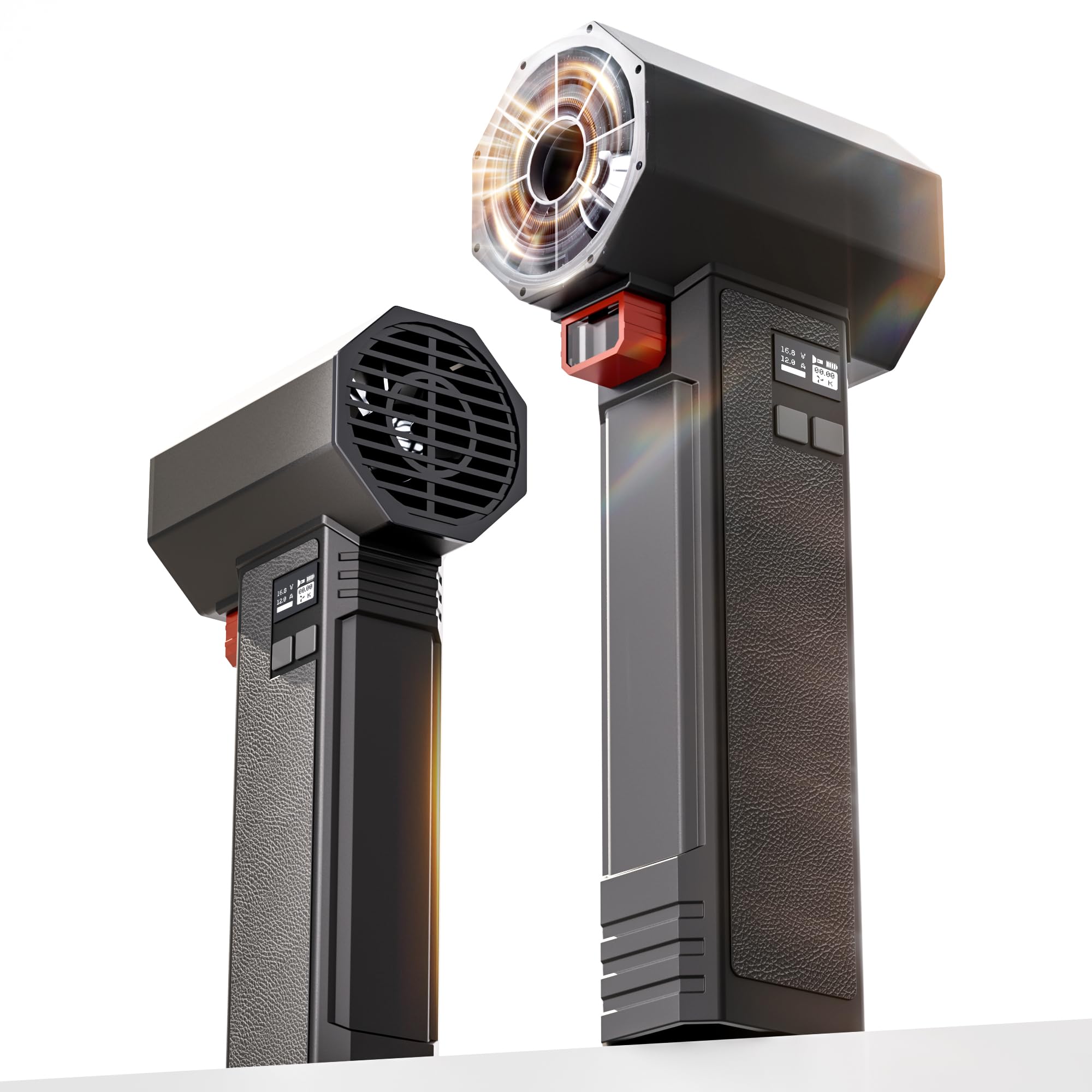 Photo 1 of Turbozap Oversize Turbo Dryer Blower for Car, 220MPH/420CFM Portable Cordless Leaf Blower, Maximum Power 750W & 3.5 LB Thrust for Patio Cleaning, Lawn Careand Car Drying (Pencil Black)