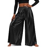 Modoo Vaylah Women's Praise Dance Palazzo Pants | Flowy Wide Leg Dance Pants with Pockets, Metallic Shine, High Waist, Worship, Performance, Party,Celebration of Spirit,