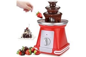Micnaron 3 Tiers Mini Chocolate Fountain, Chocolate Fondue Pot, Electric Chocolate Melting Pot