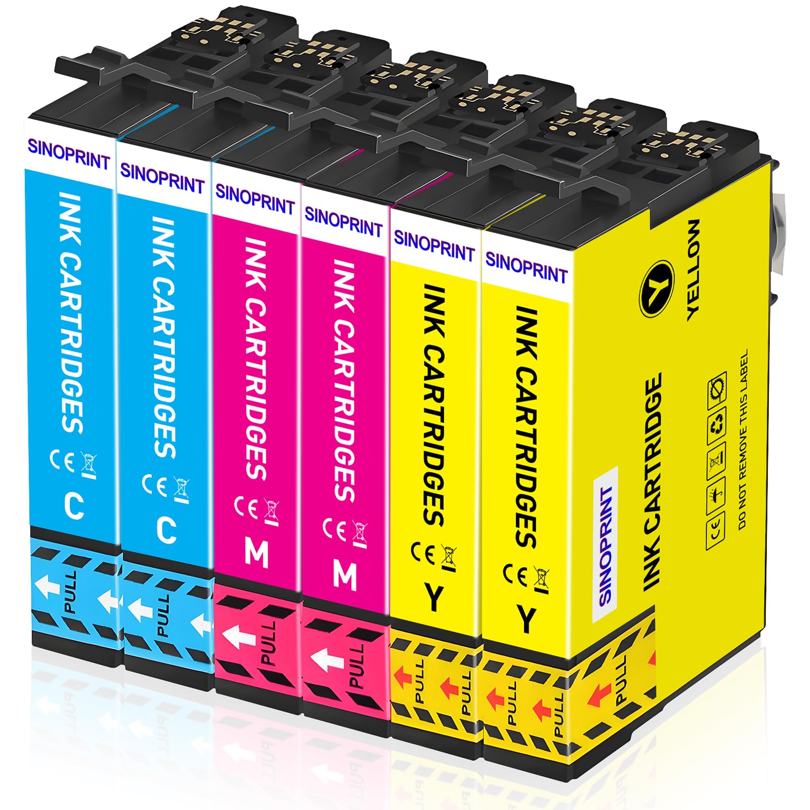 SINOPRINT 6 Pack 603XL Ink Cartridges Multipack for Epson 603 603XL Ink Cartridges for Epson Workforce WF-2830 WF-2835 WF-2850 WF-2810 Expression Home XP-2100 XP-2105 XP-3100 XP-3105 XP-4100 XP-4105